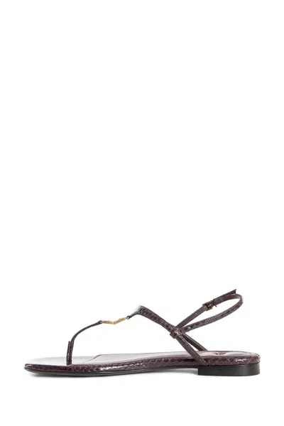 Fendi Brown Minimalist Sandals
