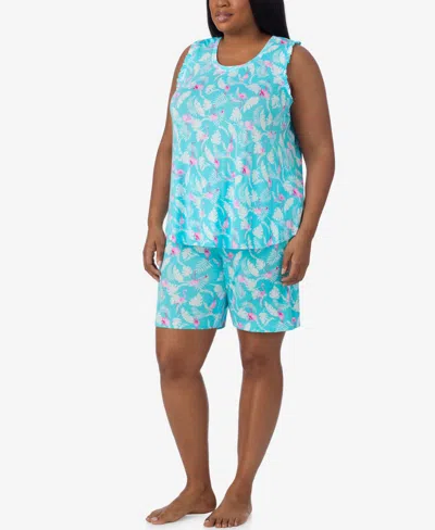 Ellen Tracy Plus Size Sleeveless Bermuda Pajama Set