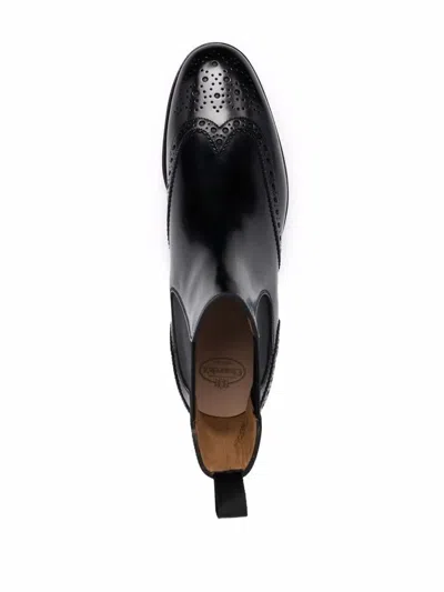 Church's Charlize Brogue-detail Chelsea Boots Shoes