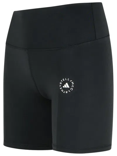 Adidas By Stella Mccartney Black Polyester Blend Training Shorts