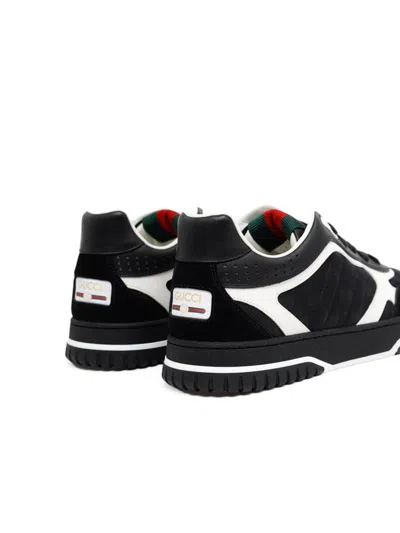 Gucci Re-web Sneakers In Black