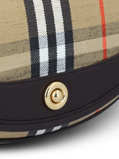 Burberry Mini Handbag With Check Pattern And Top Handle In Multi