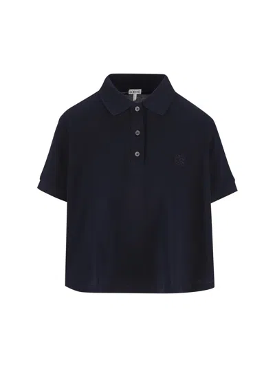Loewe T-shirt And Polo Shirt In Black