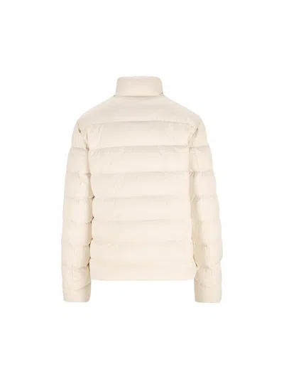 Moncler Bessettes Short Down Jacket In Neutral