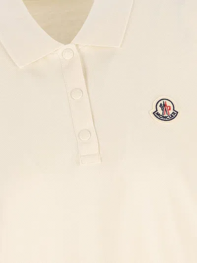Moncler T-shirt And Polo Shirt In White