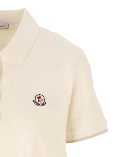 Moncler T-shirt And Polo Shirt In White