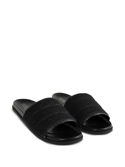 Gucci Gg Slides In Black