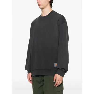Carhartt Hudson Black Sweatshirt In Black