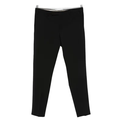 Pt Torino Pant Wool Stretch Front Pleats In Black