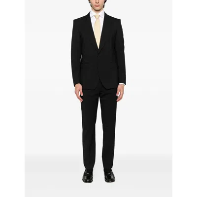 Pt Torino Pant Wool Stretch Front Pleats In Black