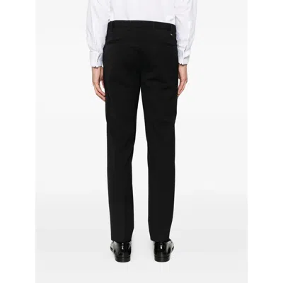 Pt Torino Pant Wool Stretch Front Pleats In Black