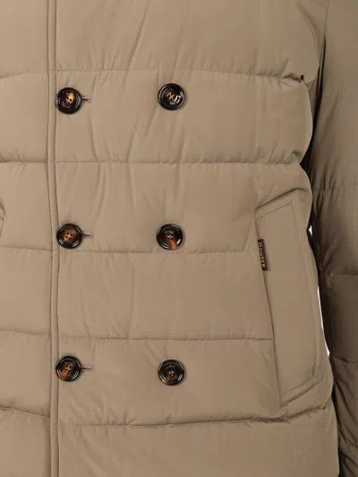Moorer Florio-kn 2 Petti Cappuccio Trapunta Microf Coats Beige In Brown