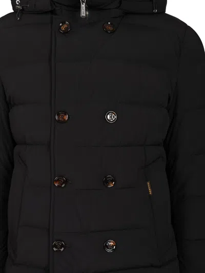 Moorer Double-breasted Hooded Quilted Down Jacket