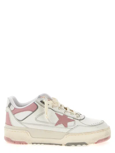 Golden Goose Womens  Forty2 Branded Leather Low-top Trainers In Multi