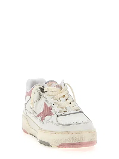 Golden Goose Womens  Forty2 Branded Leather Low-top Trainers In Multi