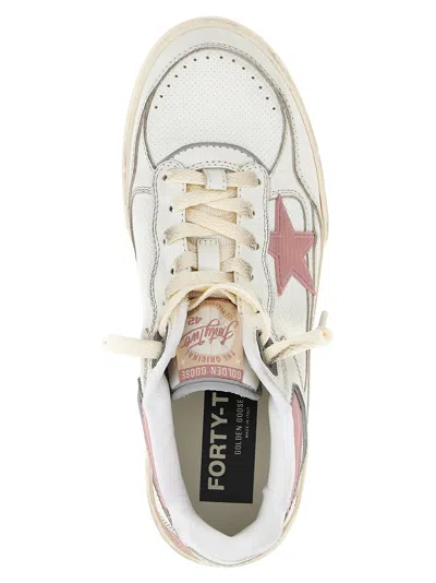 Golden Goose Womens  Forty2 Branded Leather Low-top Trainers In Multi