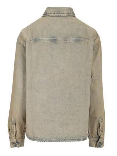 Carhartt Georgia Shirt Jac 100% Cotton Jackets Grey In Brown