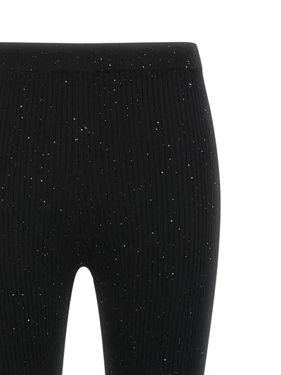 Pinko Black Wool-blend Trousers In Black