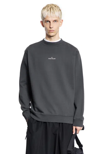 Stone Island Sweatshirt With Industrial Flow Print