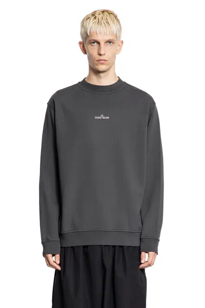 Stone Island Sweatshirt With Industrial Flow Print