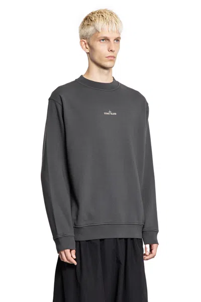 Stone Island Sweatshirt With Industrial Flow Print