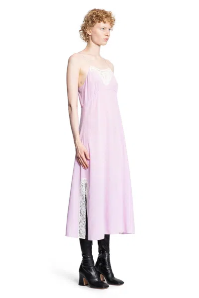Chloé Lace-trimmed Organic Silk Crepe De Chine Maxi Dress