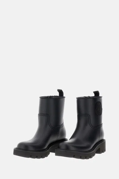 Moncler Kickstream Rubber Wellington Ankle Boots