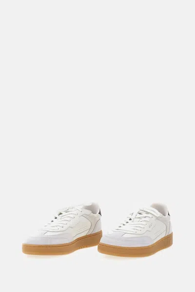 Axel Arigato White Leather And Suede Sneakers Dice T-toe With Recycled Materials