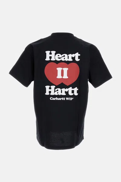 Carhartt Heart Motif Crew Neck Graphic Print T-shirt In Black