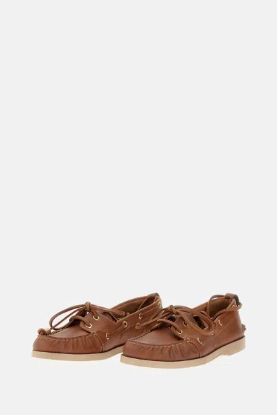 Golden Goose Deluxe Brand Ruched Lace-up Loafers In Multi