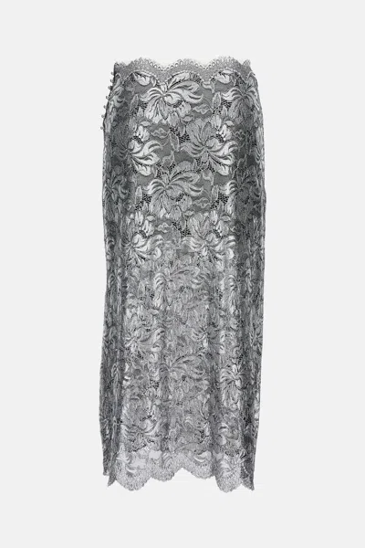 Rabanne Metallic Lace Maxi Skirt