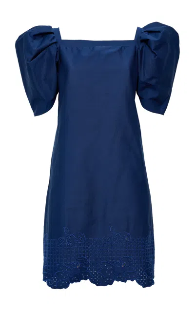 Loretta Caponi Cetona Cotton Midi Dress