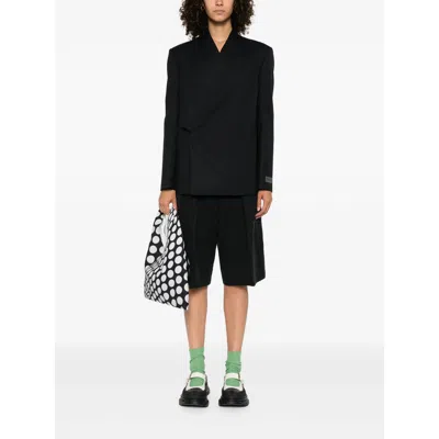 Kenzo Leather Jackets In Black