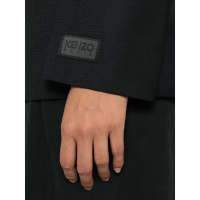 Kenzo Leather Jackets In Black
