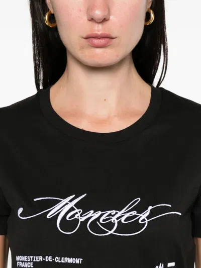 Moncler Logo T-shirt Clothing In Black