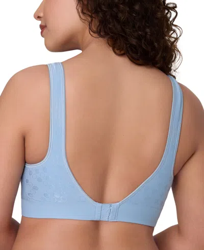 Bali Comfort Revolution Comfortflex Fit Seamless Shaping Wireless Bra 3488 In Blue