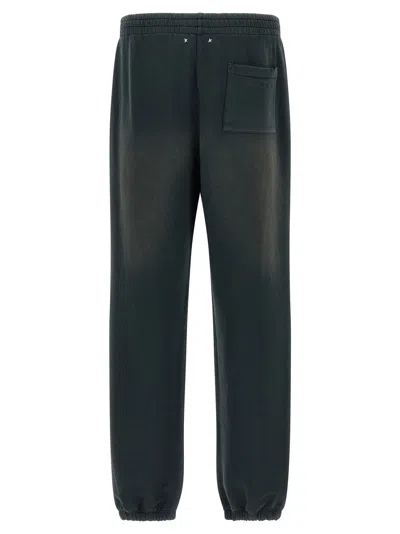 Golden Goose Black Niccol Joggers In Green