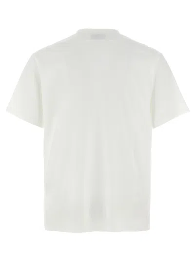 Mm6 Maison Margiela Cotton T-shirt With Number Graphics In White