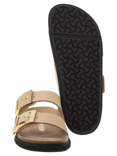Birkenstock Arizona Db Leather Slipper In Metallic