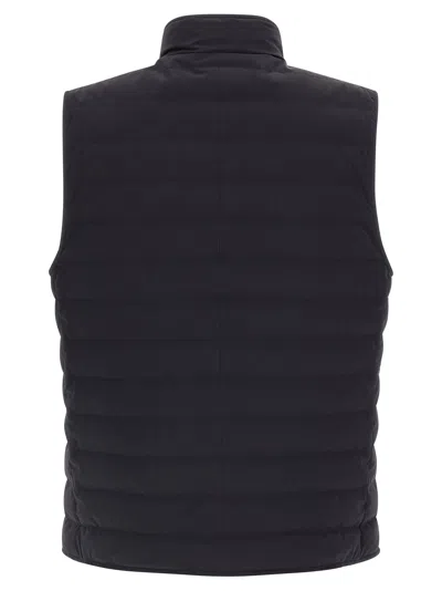 Brunello Cucinelli Quilted High Collar Sleeveless Vest With Side Zip Pockets