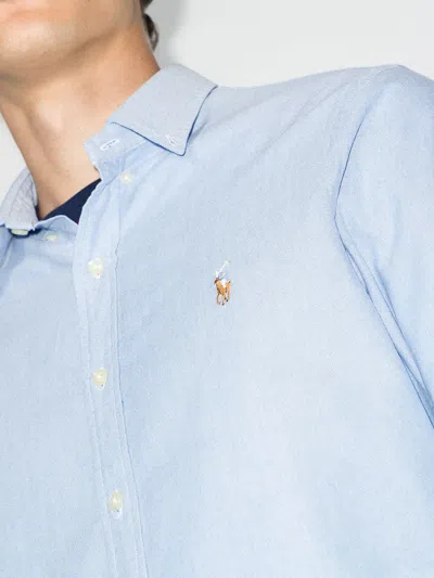 Polo Ralph Lauren Sport Cotton Shirt In Blue