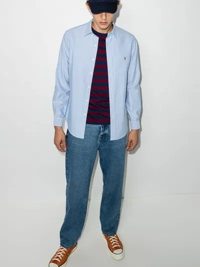 Polo Ralph Lauren Sport Cotton Shirt In Blue