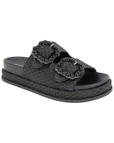 Bcbgeneration Bexxi Raffia Sandal In Black