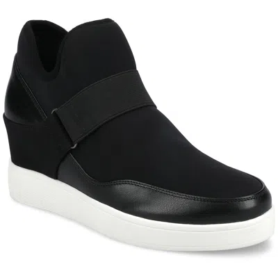 Journee Collection Journee Womens Damari High Top Stretch Wedge Sneaker