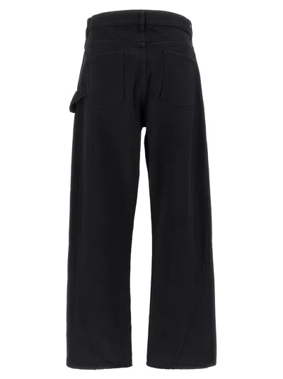 Jw Anderson J. W.anderson 'twisted Workwear' Jeans In Black