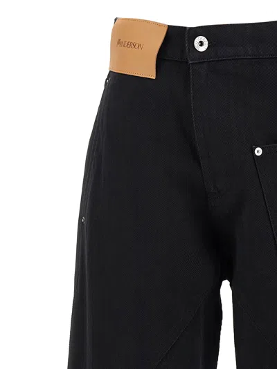 Jw Anderson J. W.anderson 'twisted Workwear' Jeans In Black