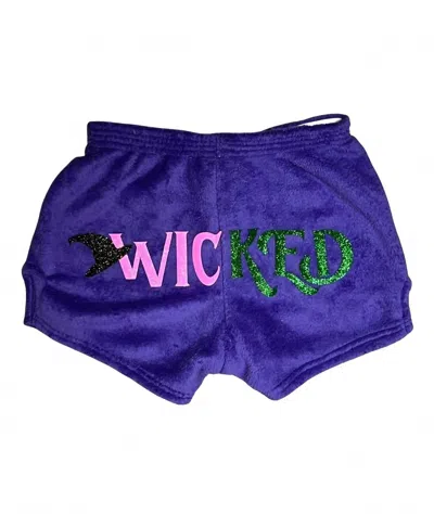 Made With Love And Kisses Women's Wicked Shorts In Purple