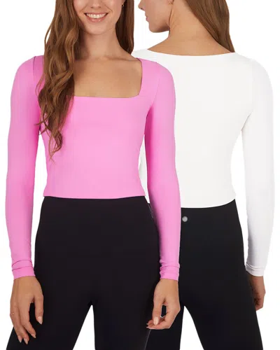 Yogalicious 2pk Contour Olivia Crop Shirt