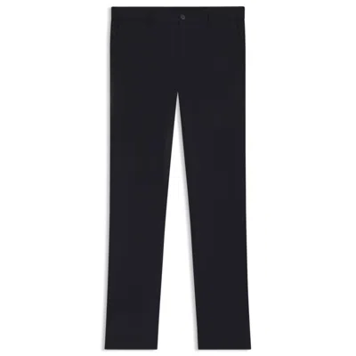Hugo Boss Slim-fit Suit In Micro-patterned Stretch Fabric In Blue