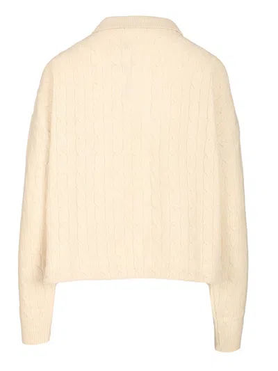 Polo Ralph Lauren Wool And Cashmere Polo Shirt White